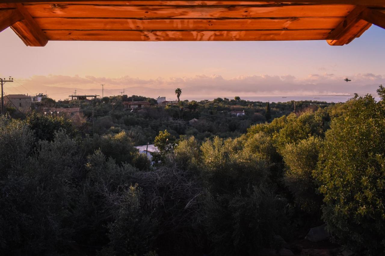 קלמאטה Amber Seaview Villa By The Olive Groves מראה חיצוני תמונה